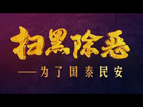 大型政论专题片《扫黑除恶——为了国泰民安》