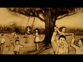 春暖花开时，我们接你回家|沙画《家国情》